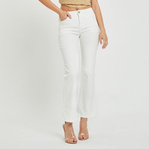 Risen Jeans TUMMY CONTROL MID RISE ANKLE BOOT CUT JEANS - Picture 2 of 14